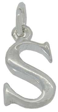 S - Silver "Chunky" Initial