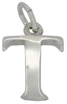 T - Silver "Chunky" Initial