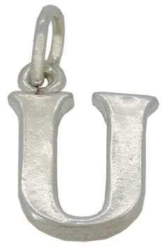 U - Silver "Chunky" Initial