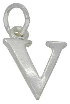 V - Silver "Chunky" Initial