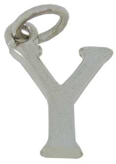 Y - Silver "Chunky" Initial
