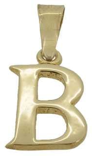 B - 9ct "Chunky" Initial