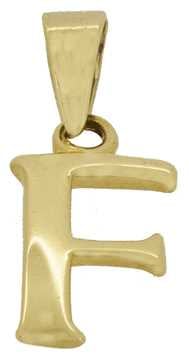 F - 9ct "Chunky" Initial