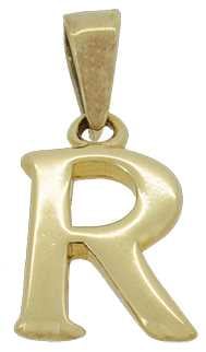 R - 9ct "Chunky" Initial