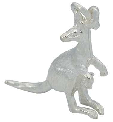 Kangaroo Silver Charm