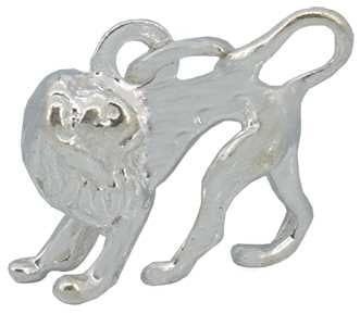 Lion Silver Charm