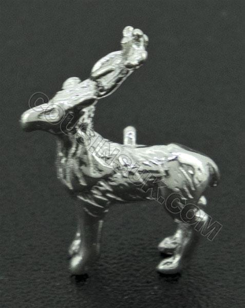 Stag Silver Charm