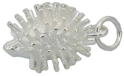 Hedgehog Silver Charm
