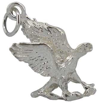 Eagle Silver Charm