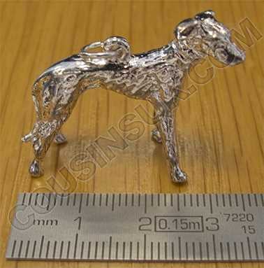 Wolfhound Silver Charm