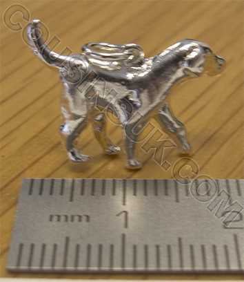 Labrador Dog Silver Charm