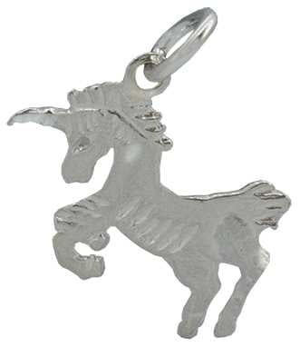 Unicorn Silver Charm