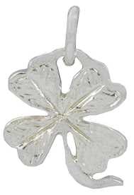 Lucky Clover Silver Charm