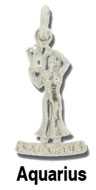 Aquarius Silver Charm