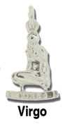 Virgo Silver Charm