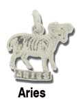 Aries Silver Charm