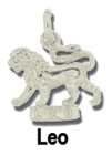 Leo Silver Charm