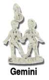 Gemini Silver Charm