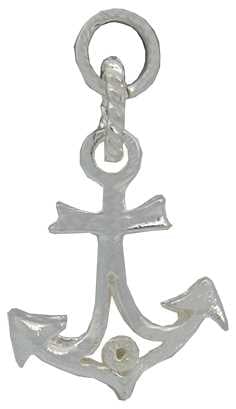 Anchor Silver Charm