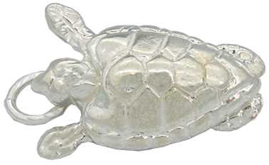 Turtle Silver Charm