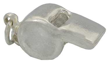 Whistle Silver Charm
