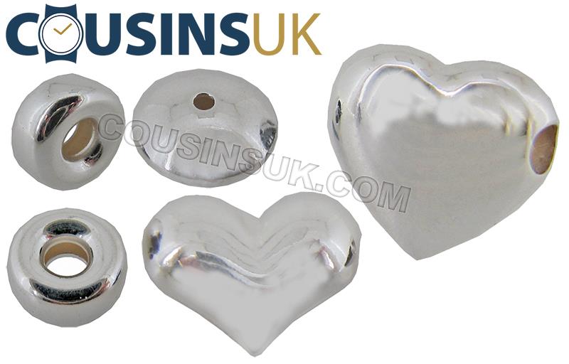 Pandora Style Silver Shapes
