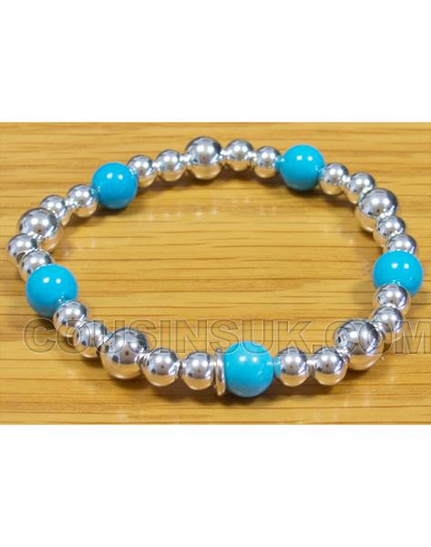 Ø8mm: Turquoise (x5) Silver (x5) & (6mm x20)