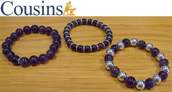 Semi Precious Amethyst/Silver