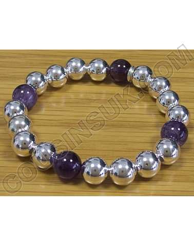 Ø10mm: Amethyst (x4) Silver (x16)