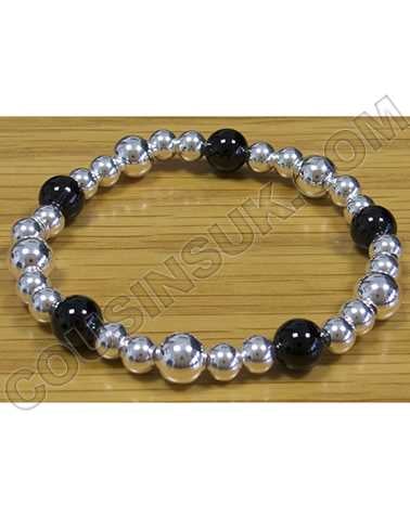 Ø10mm: Onyx (x5) Silver (x5) & (x20 6mm)