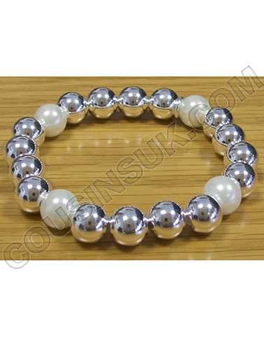 Ø10mm Faux Pearl (x4) & Silver (x16)