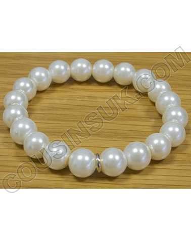 Ø10mm Faux Pearl (x20) & Silver Ring (x1)