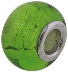 Green Glass Bead, Light Green
