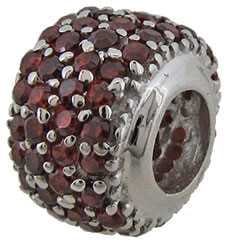 Crystal (CZ) Set, Red Bead