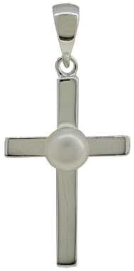 Silver 20mm (11 x 1.5mm) with Pearl (1.80g)