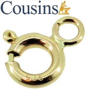 6mm (9ct Yellow, 0.18g) Closed, Flat