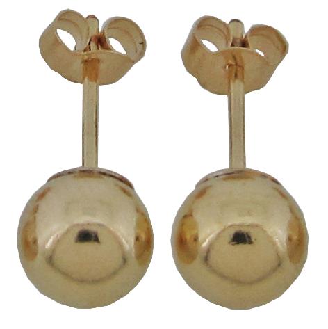 9ct Yellow (6mm) Studs