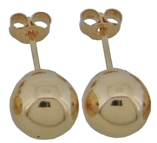 9ct Yellow (7mm) Studs