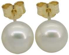 Ø6mm Cultured Pearl Studs