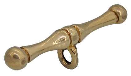 9ct Yellow (23mm, 1.6g) Dog Bone