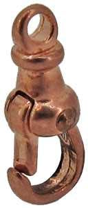 9ct Yellow, Rose Plated (13mm) Swivel