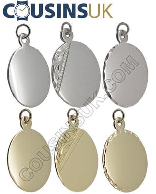Oval Disc Pendants