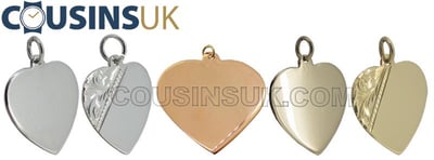 Heart Disc Pendants