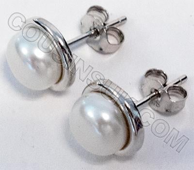 Ø7.75mm Cultured Pearl Earrings