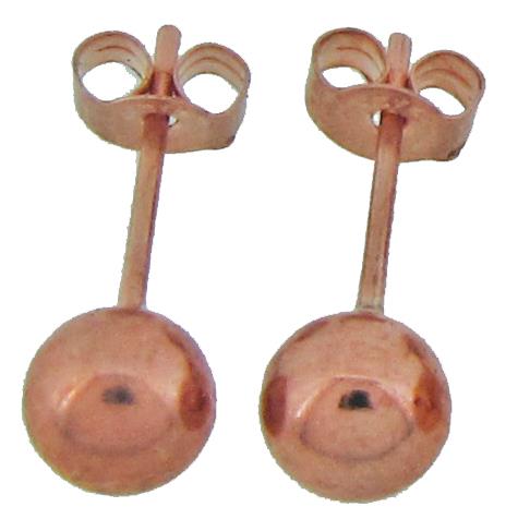 9ct Rose (5mm) Studs