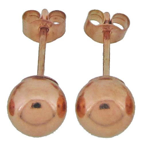 9ct Rose (7mm) Studs