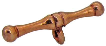 9ct Rose (23mm, 1.6g) Dog Bone