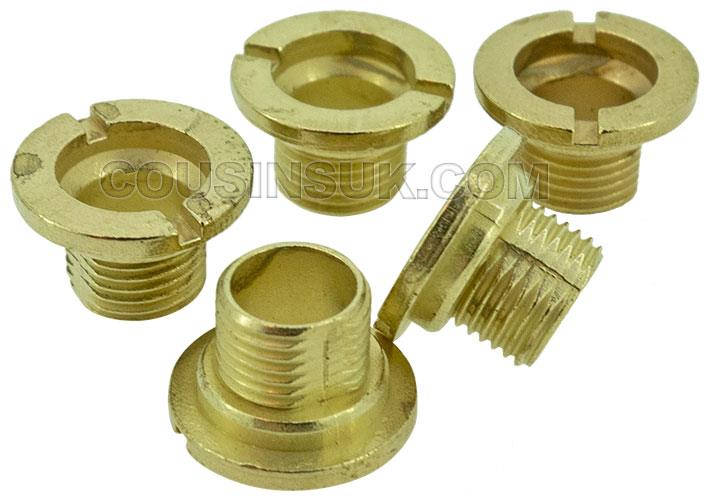 Centre Nuts, Brass 7mm