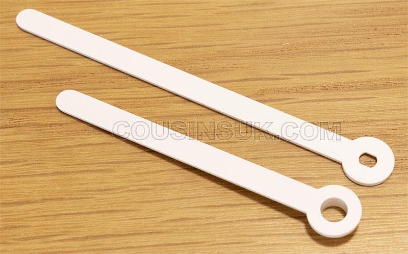 80mm (5.00 x 5.00mm) White, Plastic