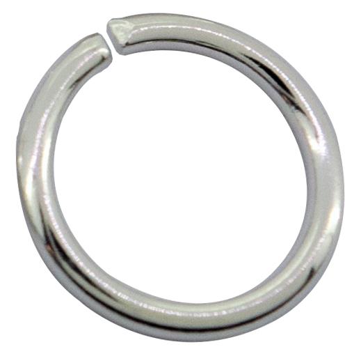 Silver, Ø12mm (Ø1.40mm) Jump Rings